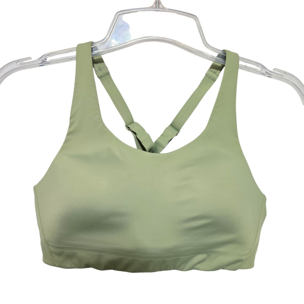 Athleta Advance Sports Bra in Eucalyptus Green‎ Adjustable Straps Padded 36C